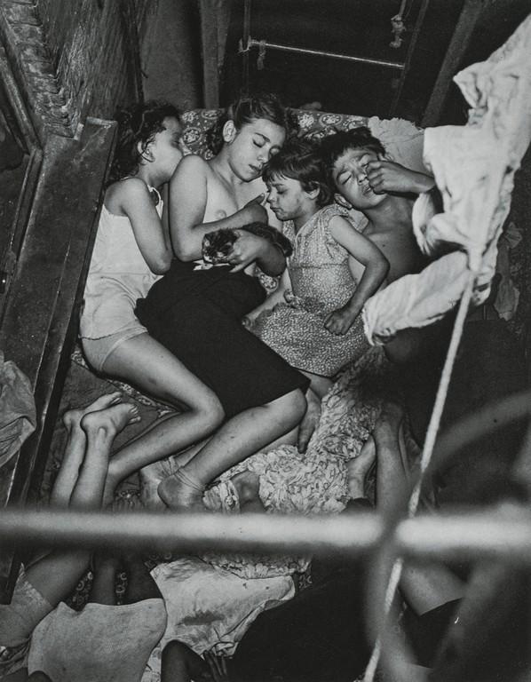 Weegee (Arthur Fellig)- Asleep on Fire Escape (1 of 1)