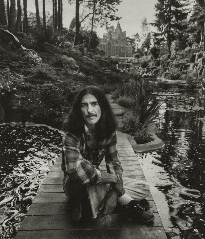 Terry O'Neill- George Harrison: Artist: Terry O'Neill Title: George Harrison Medium: Photo Litho, 1985, Italy Dimensions: 6.6x7.65" Additional Information: Heat Wax Mounted on 8.5x11" Conservation Board. Terence Patrick O'Neill (193