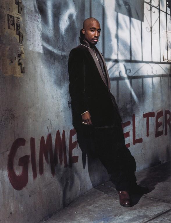 Bettina Rheims- Gimme Shelter, Tupac Shakur, LA 1994: Artist: Bettina Rheims Title: Gimme Shelter, Tupac Shakur, LA 1994 Medium: Photo Litho, 2017, Italy Dimensions: 8.2x10.75" Additional Information: Heat Wax Mounted on 11x14" Conservation Board. Bettin