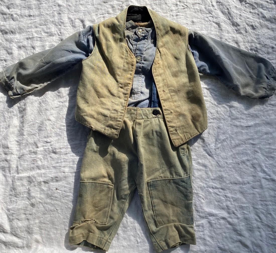 19th C Amish or Memmonite Child's Linen and Cotton Boys (1 of 4)