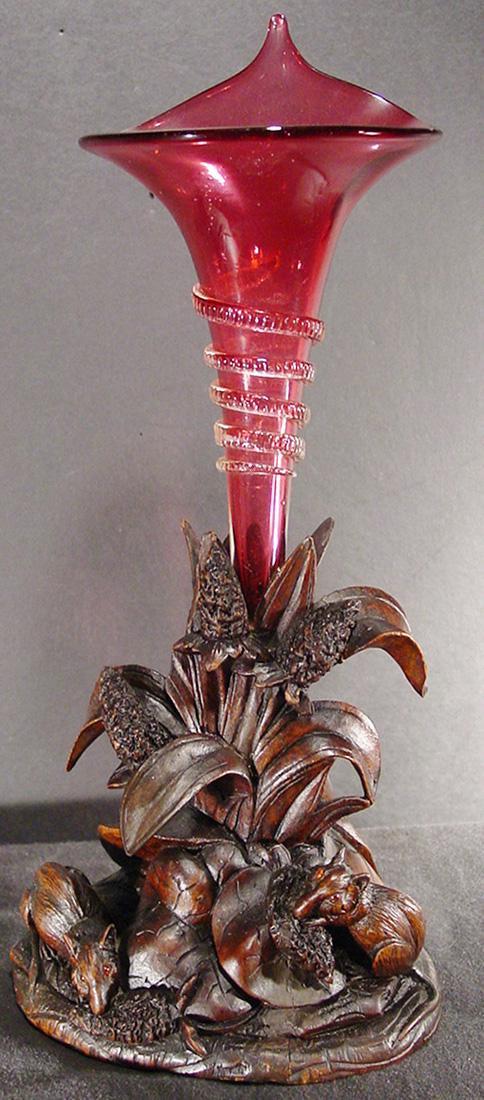 RARE Black Forest Mice Vase (1 of 3)