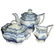 Hist. Staffordshire Child’s Tea Set: Columbia Star