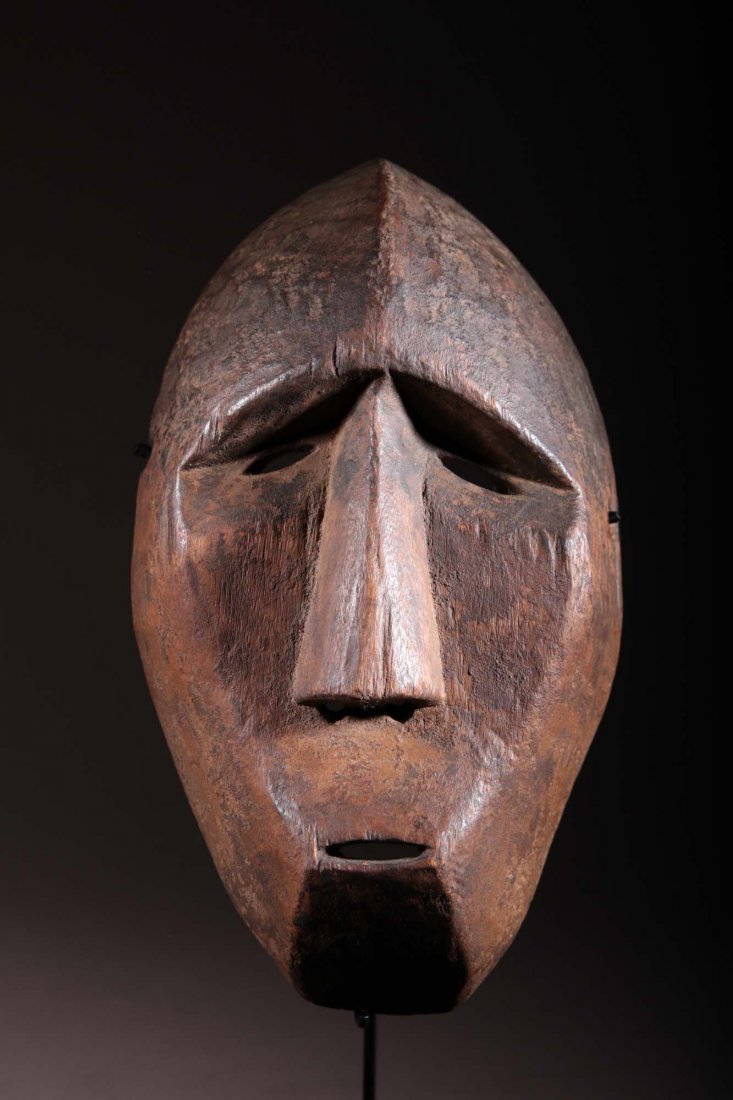 Antique Alaskan Native INUIT Mask - With CERTIFICATE (1 of 12)