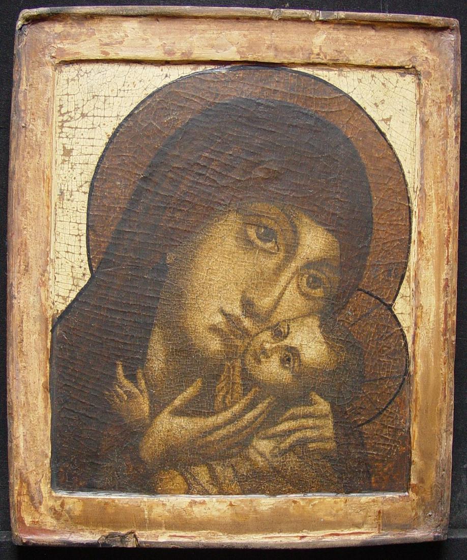 Mother of God of Korsun: Title: Mother of God of Korsun Origin: North Russia Date/Period: 17th century Materials: tempera on wooden board Size: size 31 x 26, cm Additional Information: Legend has it that the first “Korsun��