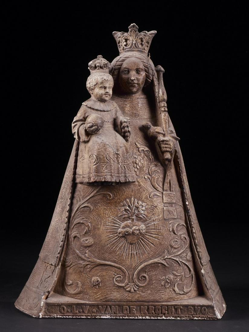 Devotional collectible statue of Mary and Child with " (1 of 8)