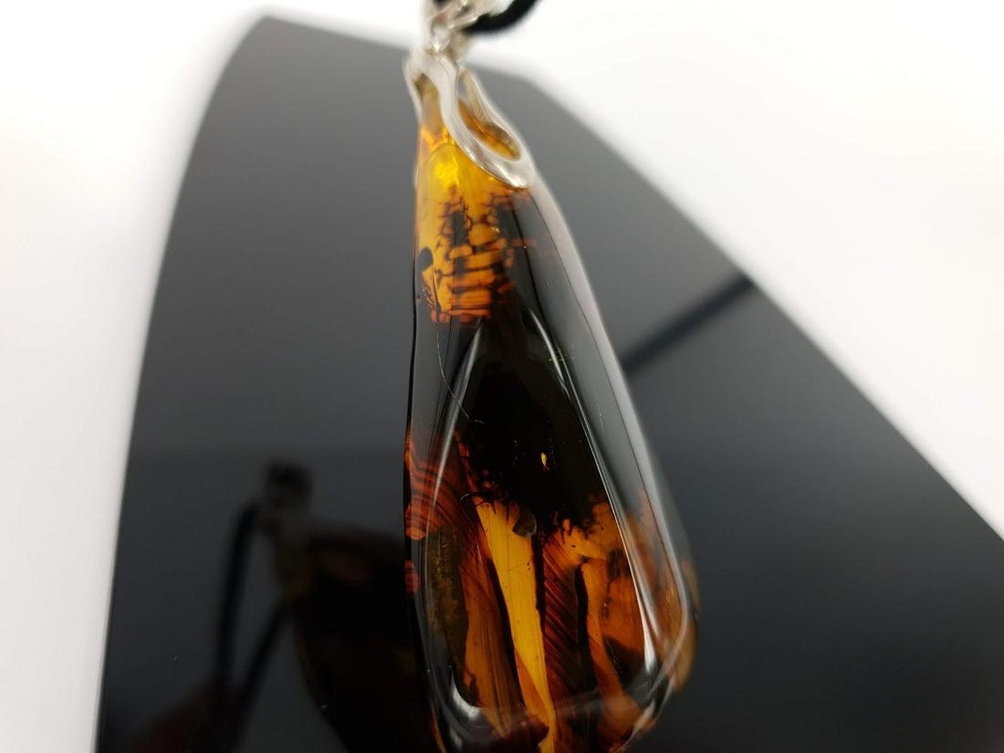 Pendant Natural Baltic Amber Sterling Silver Limited (1 of 6)