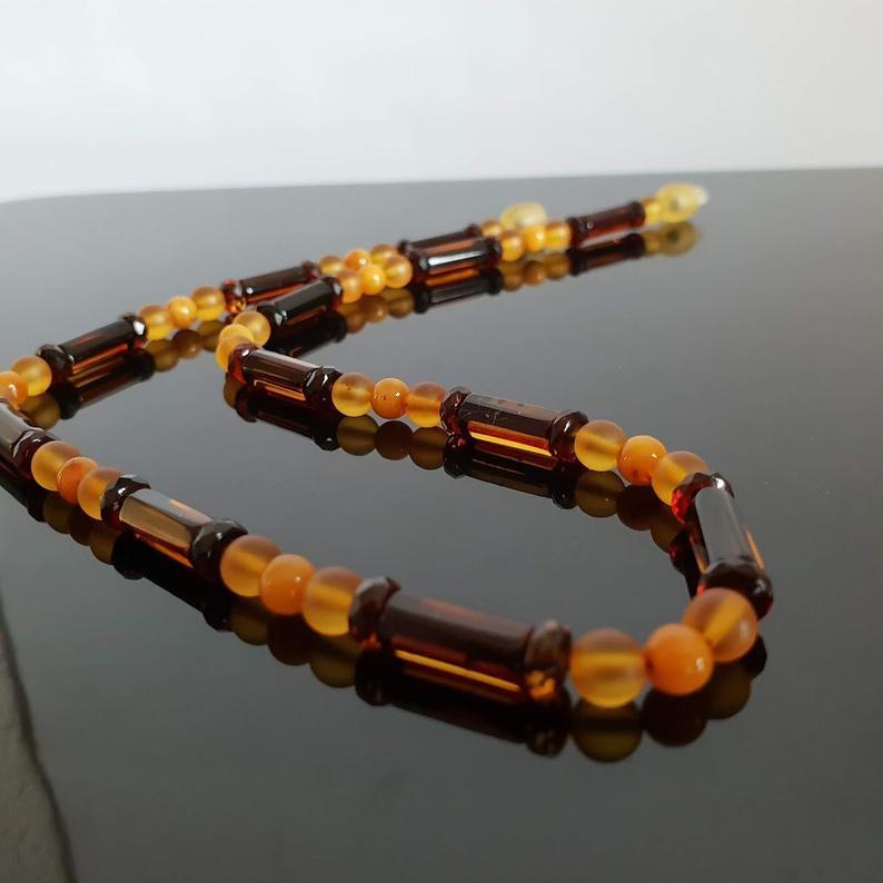 Earrings & Necklace Natural Baltic Amber Sterling (1 of 7)