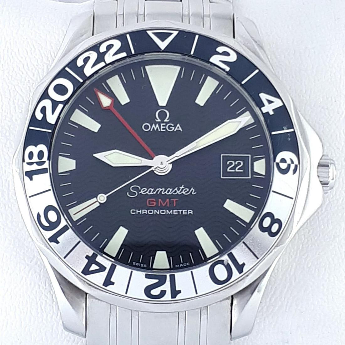 Omega - Seamaster GMT 50th Anniversary - Ref: 2534.50 -: Brand: Omega Model: Seamaster GMT 50th Anniversary Reference Number: Ref: 2534.50 Gender: Men Period: 2000-2010 Movement: Automatic Case material: Steel Extras: Box Type: Analogue wristwatch