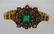 VICTORIAN 18k Yellow Gold, Diamond & Emerald Bracelet
