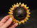 Cast Iron Folk Art Beer Soda Bottle Cap Sunflower - 7