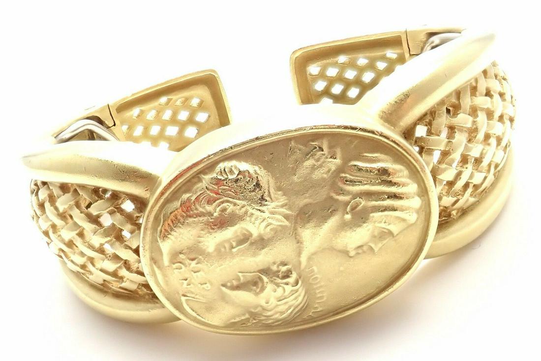 Authentic! Barry Kieselstein Cord 18K Yellow Gold Cameo (1 of 12)