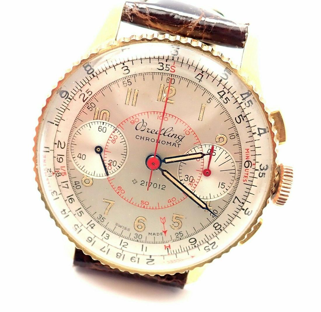 Rare! Vintage Authentic Breitling 18k Yellow Gold (1 of 12)