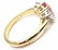 Authentic! Tiffany & Co 18k Gold Platinum Three Stone - 2