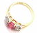 Authentic! Tiffany & Co 18k Gold Platinum Three Stone - 7