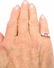 Authentic! Tiffany & Co 18k Gold Platinum Three Stone - 8
