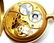 VINTAGE RARE LONGINES 18k YELLOW GOLD MOP DIAL POCKET - 10