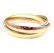 Rare! Cartier 18k Tricolor Gold Large Rolling Trinity