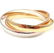 Rare! Cartier 18k Tricolor Gold Large Rolling Trinity - 2