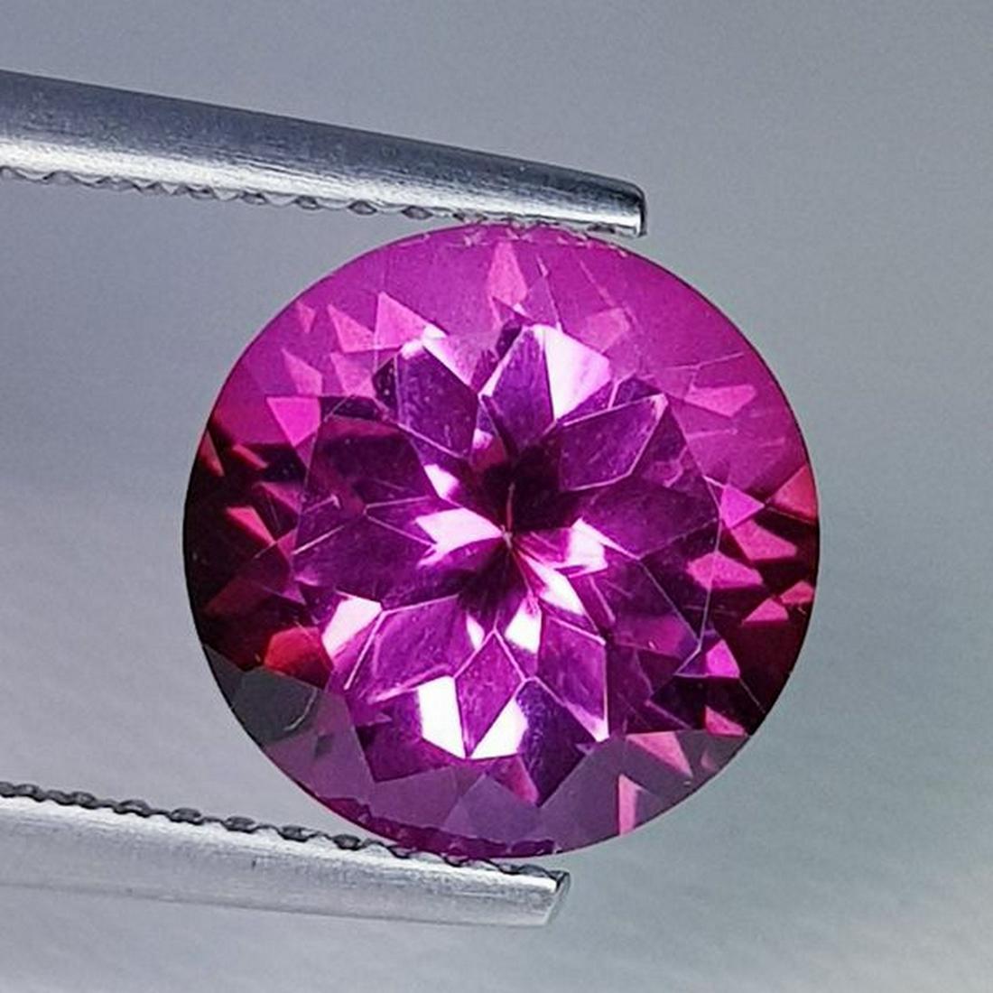 Natural Pink Topaz Round Cut 4.33 ct (1 of 6)