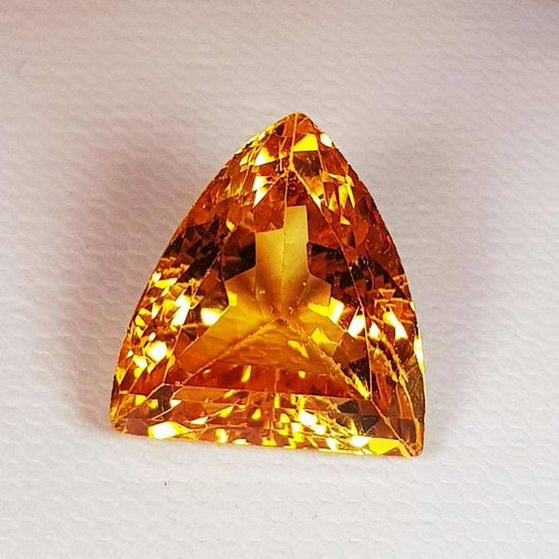 Natural Citrine Triangle Cut 11.30 ct (1 of 5)