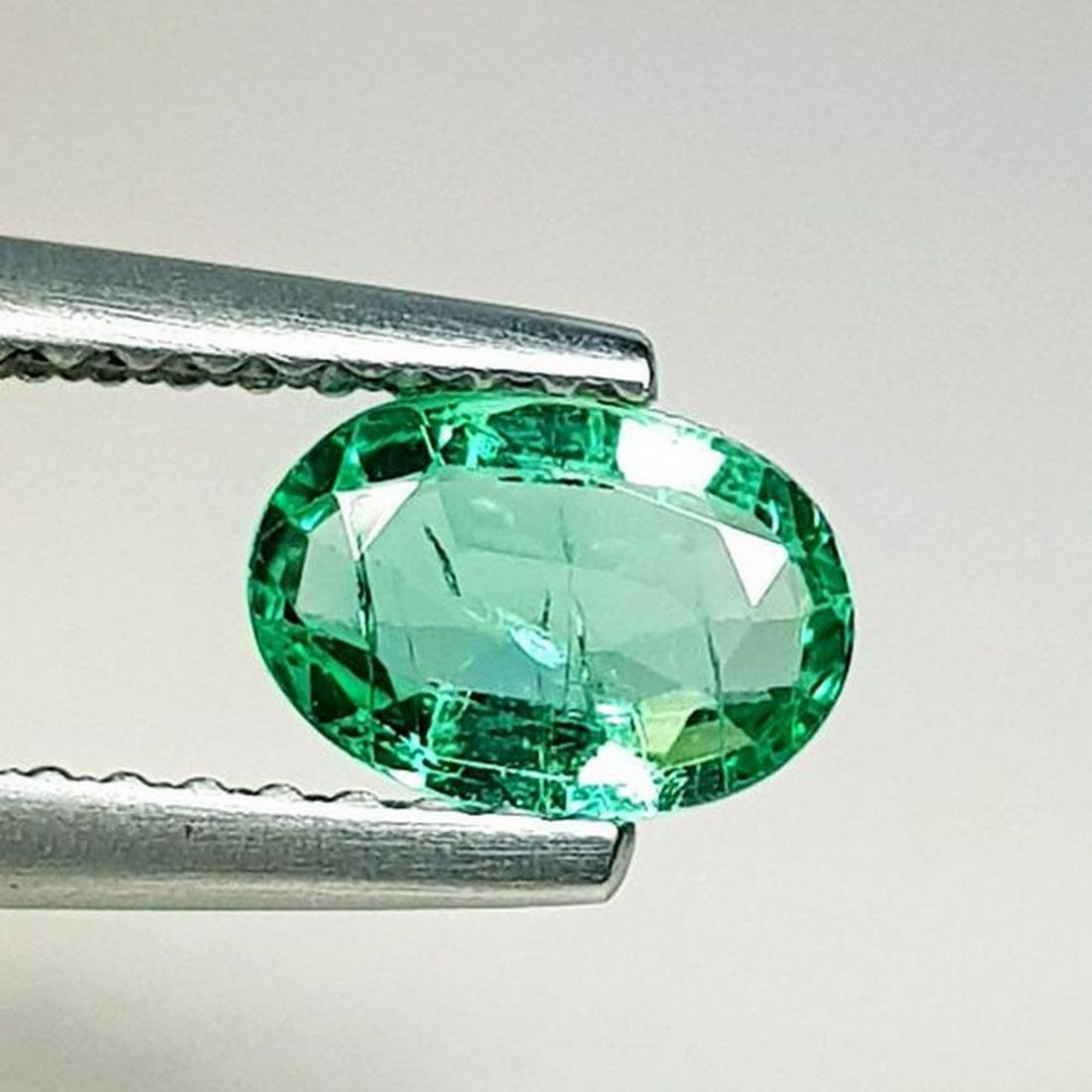 Natural Emerald Oval Cut 0.54 ct (1 of 6)