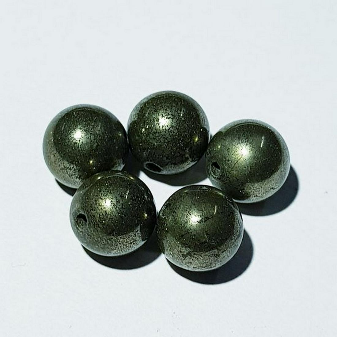 28.75 ct Natural 8mm Hematite Drilled Beads (1 of 6)