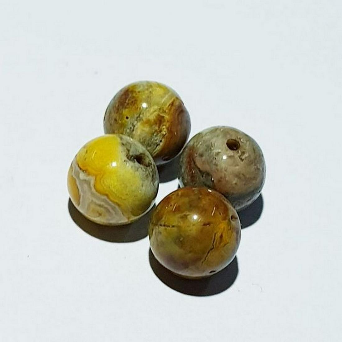 14.12 ct Natural 8mm Jasper Drilled Beads (1 of 5)
