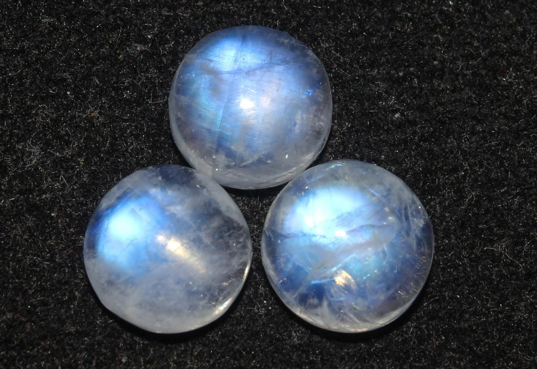 5.94 Cts Natural Rainbow Moonstone Lot (1 of 2)