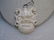 Vintage Chinese Lion Carved Bone Pendant, 3" with Bale,