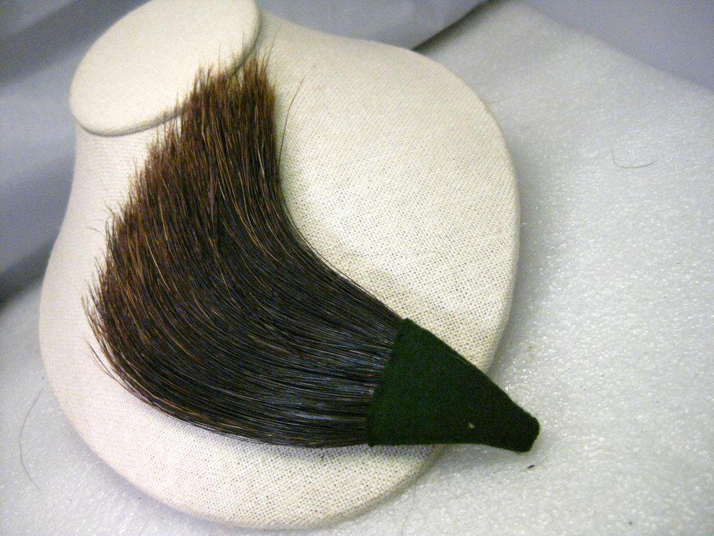 Vintage German/Bavarian/Oktoberfest Boar's Hair Brush: This is a vintage Oktoberfest/Bavarian/German Boar's Hair Hunter's Brush for use as Brush or to add to to Brooch. These are still made today but this is believed to be mid-century. It is 6.5" long and