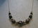 14Kt Gold Cloisonne Beaded Necklace, 24", Black & Gold