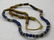 African Trade Beaded Necklace, 26", on raffia, Slipover - 6