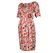 New GUCCI CORAL PRINT SILK DRESS
