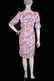 New GUCCI CORAL PRINT SILK DRESS - 6
