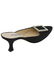 Manolo Blahnik Black Satin & Rhinestone Mules Unused - 2