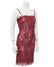 Anonymous Red Demi Couture Sheer Beaded Lace Mini