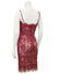 Anonymous Red Demi Couture Sheer Beaded Lace Mini - 2