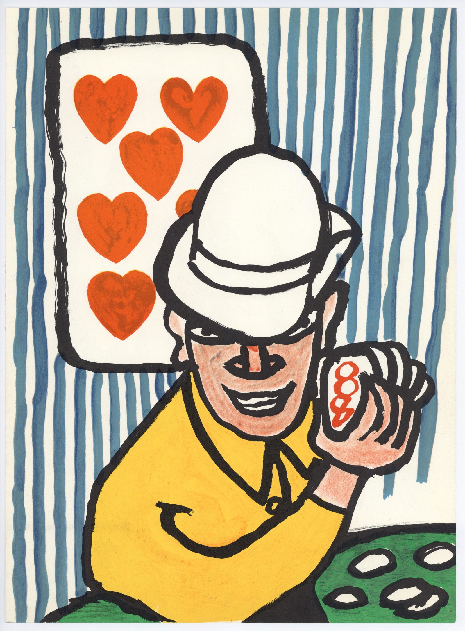 Alexander Calder original lithograph | Card Player (1 of 1)