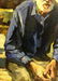 Oil painting Old man Vladimir School - 4