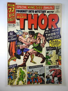 Thor Annual #1: No Reserve! Thor Annual #1 - VG+ Shipping:Individual Comics: Flat-rate of $9.99 (1-8 comics) or $19.99 (9+ comics) to anywhere within the contiguous U.S.International: Foreign shipping rates are