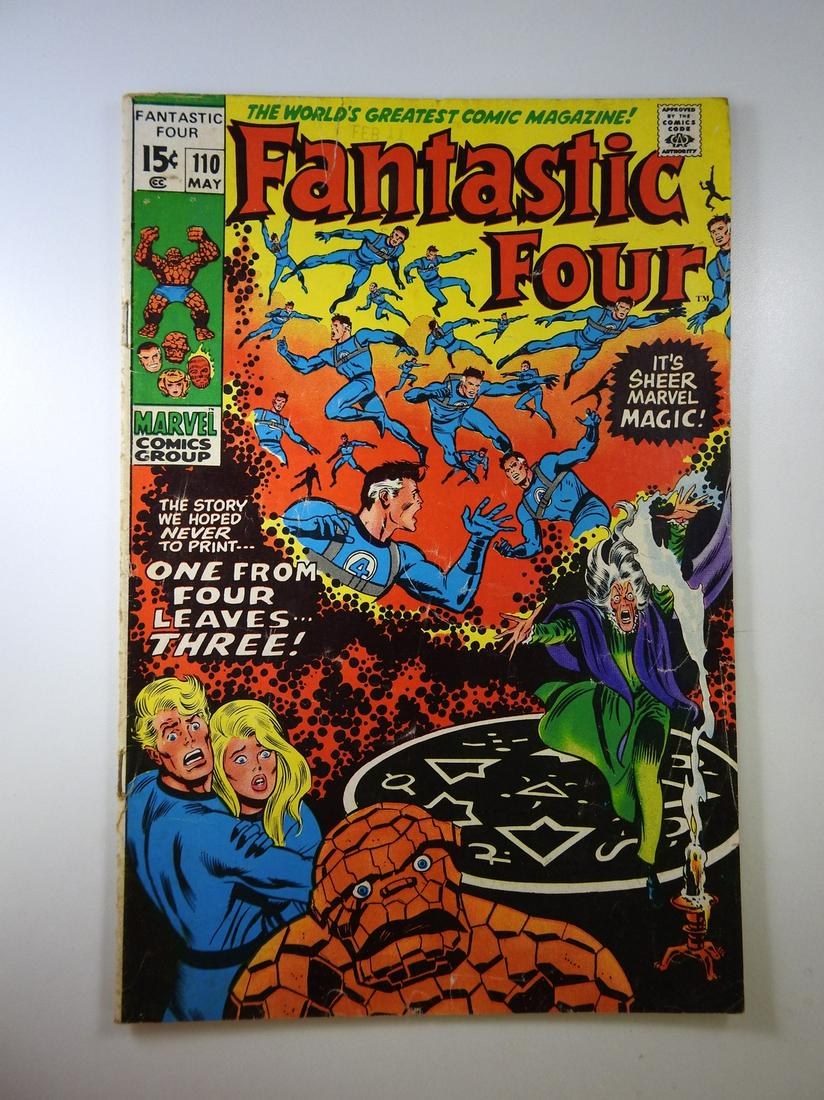 Fantastic Four #110: No Reserve! Fantastic Four #110 - VG Shipping: Individual Comics: Flat-rate of $9.99 (1-8 comics) or $19.99 (9+ comics) to anywhere within the contiguous U.S. International: Foreign shipping rates are