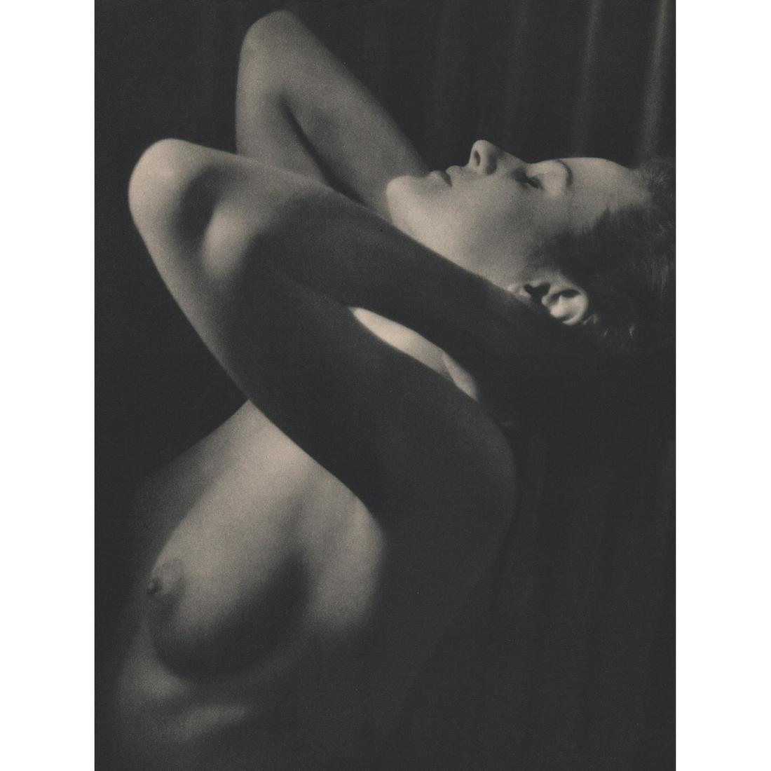 MARTIN BRUEHL - Nude: Artist: MARTIN BRUEHL Print Title: Nude Medium: Sheet-fed Gravure Printing Date: 1930s Printed in the USA Image Size approx: 11 x 8.25 inches Martin Bruehl (b. 1924) was Anton Bruehls older brother. F