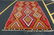 C 1920s ANTIQUE RARE SIZE CAUCASIAN KILIM 6.7x13.8 HIGH