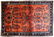Handmade antique Persian Sarouk rug 3.5' x 5.3' ( 106cm - 3