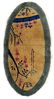 Handmade antique Art Deco Chinese rug 2.1' x 3.2' (64cm