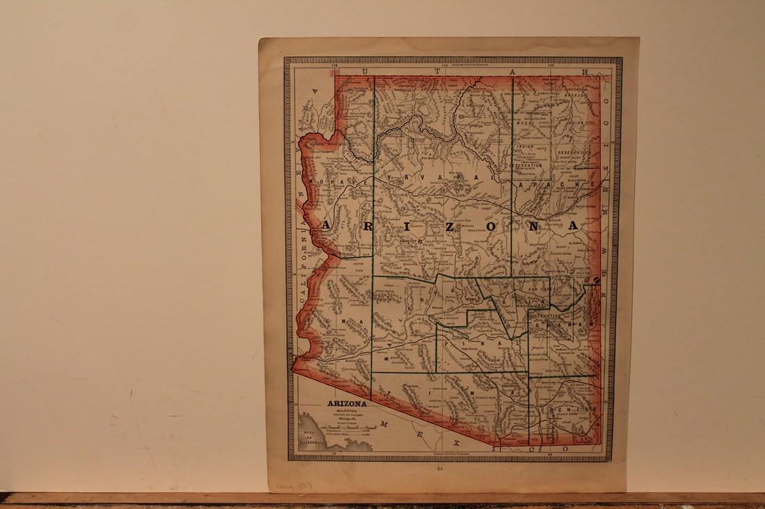 1883 Map of Arizona (1 of 3)