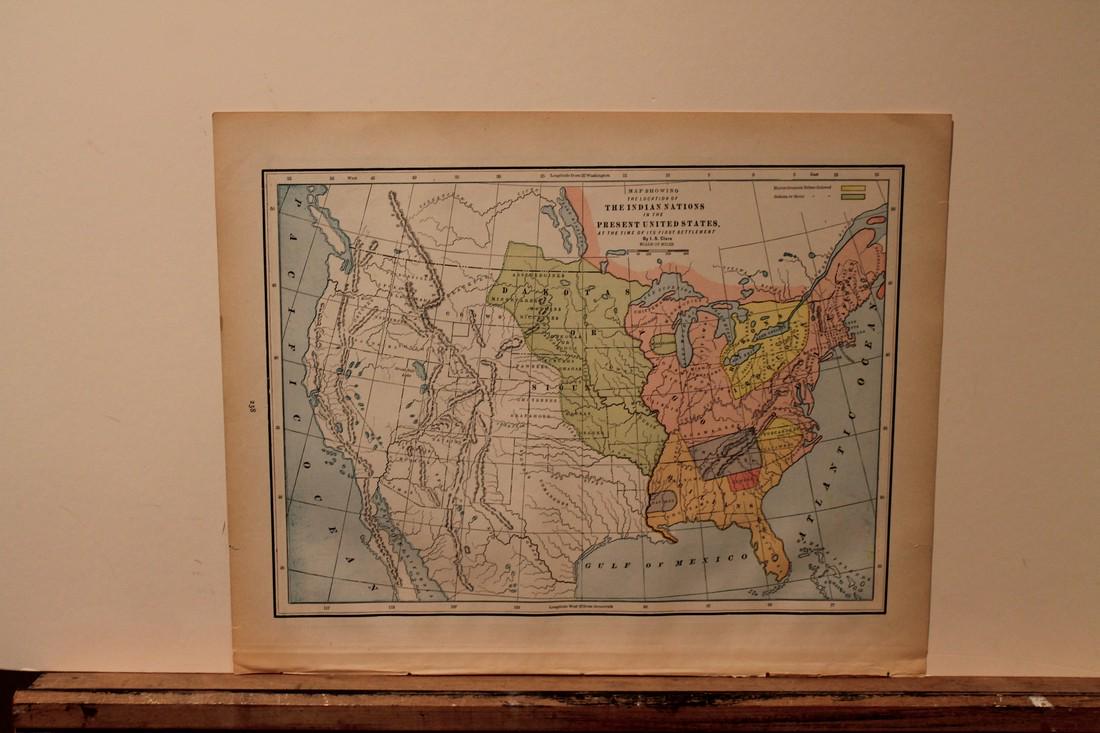 1888 Map of Indian Nations (1 of 3)