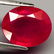 2,47 cts Natural Oval Blood Red Ruby