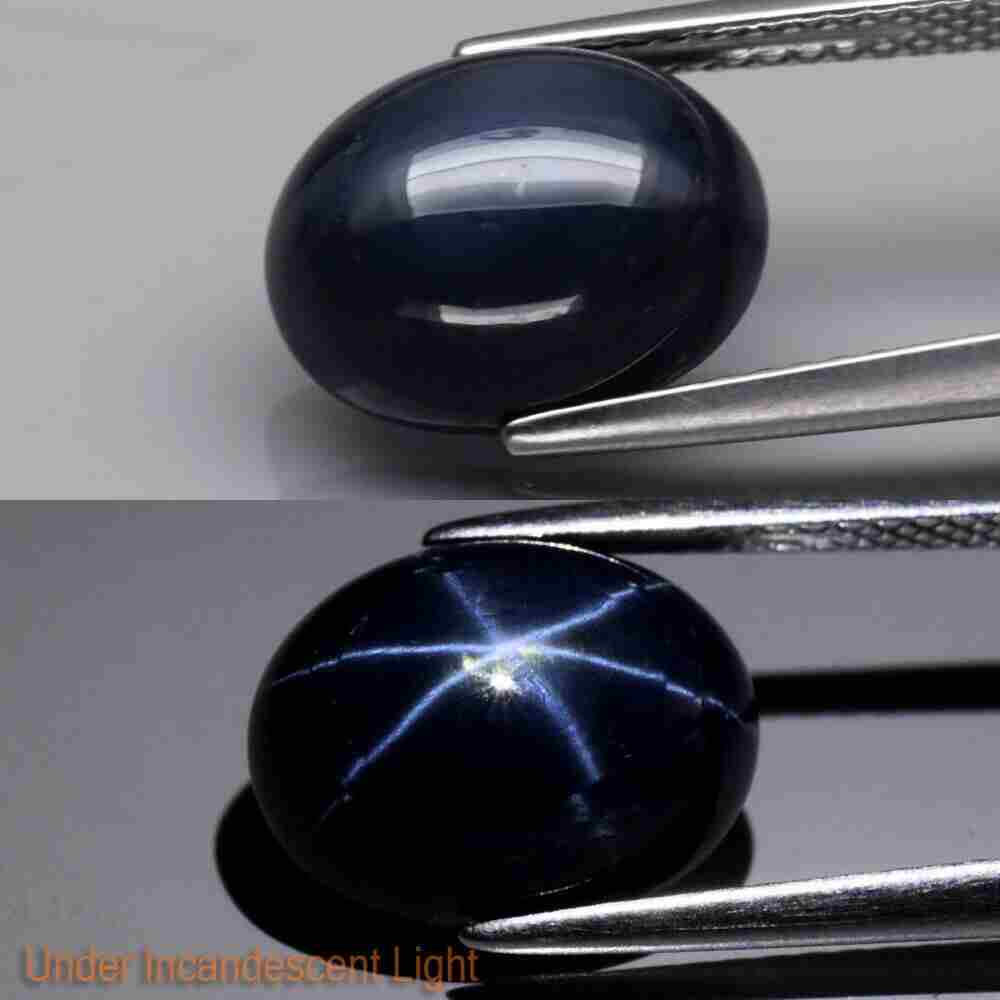 6,28 ct Natural Dark Blue 6 Rays Star Sapphire 6,28 ct (1 of 3)