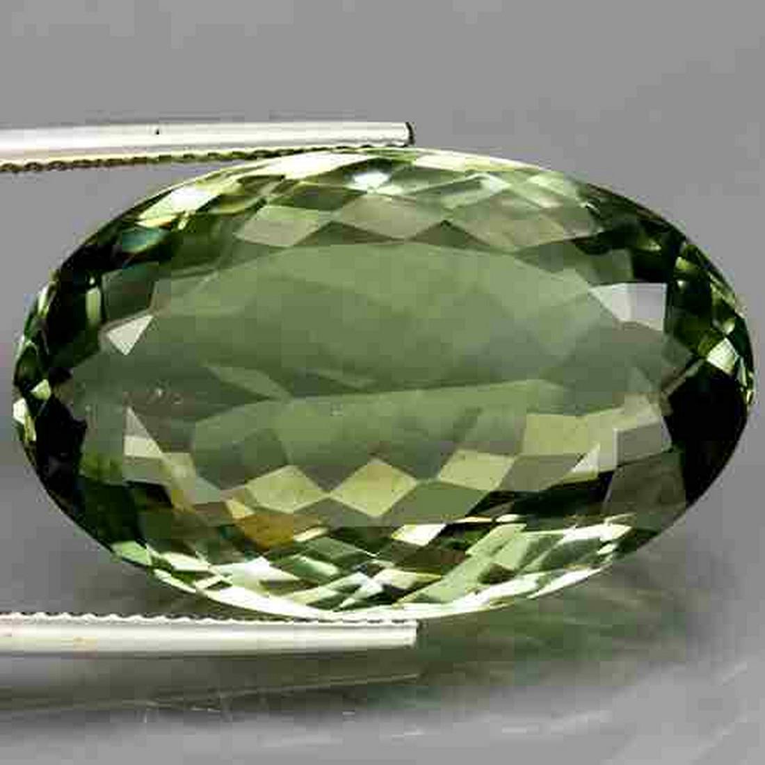 30,77 ct Huge! Natural Green Amethyst 30,77 ct (1 of 2)